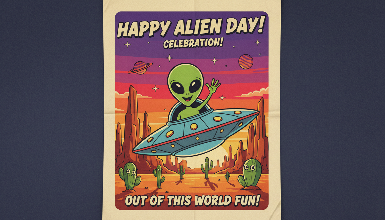 #AlienDay illustration