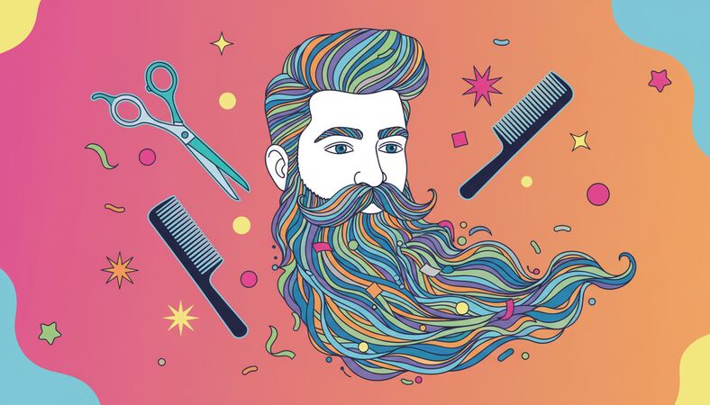 #BeardDay illustration