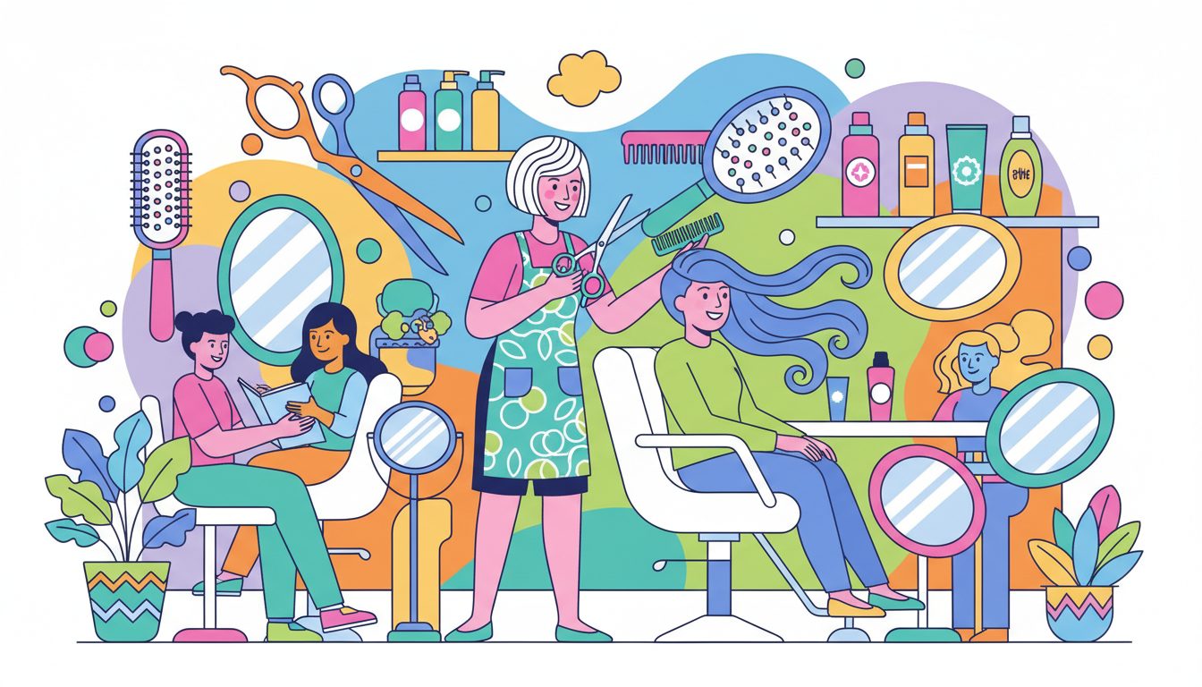 #BeauticiansDay illustration
