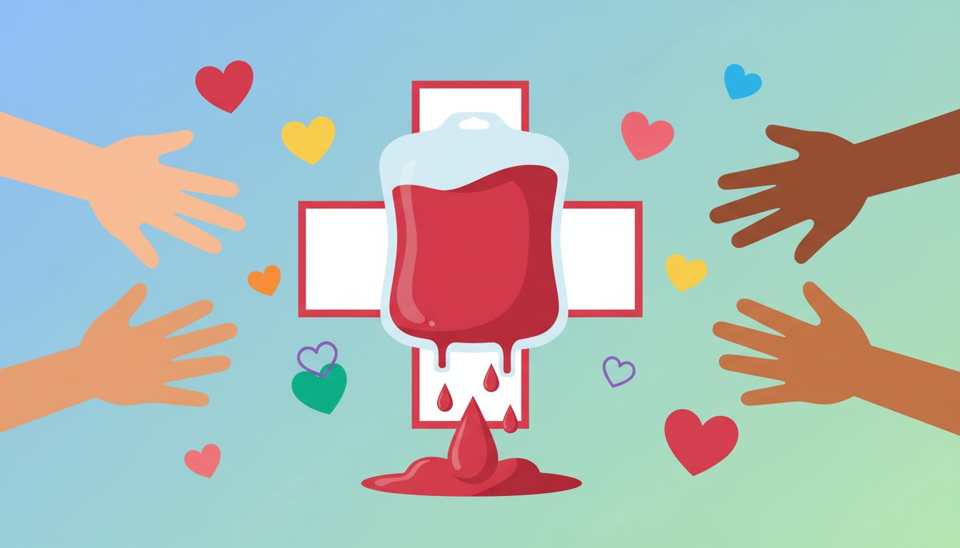 #BloodDonorDay illustration