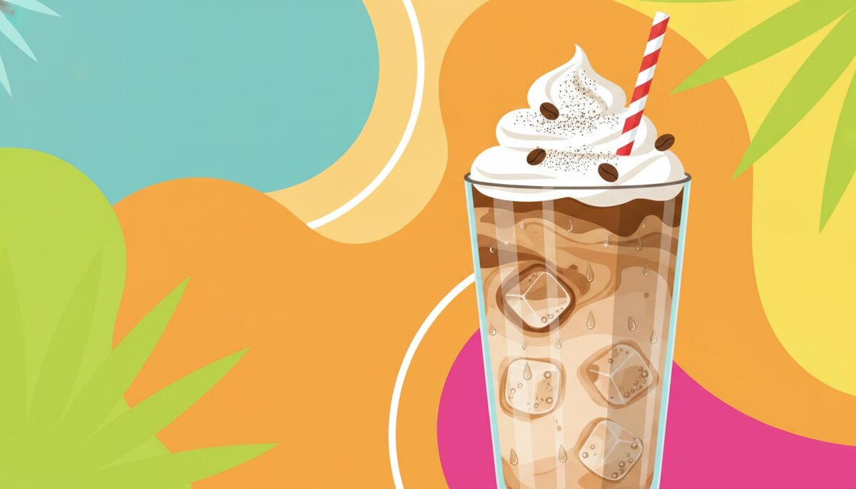 #CoffeeMilkshakeDay illustration