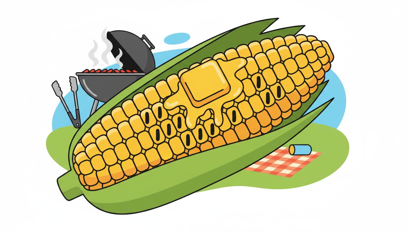 #CornOnTheCobDay illustration