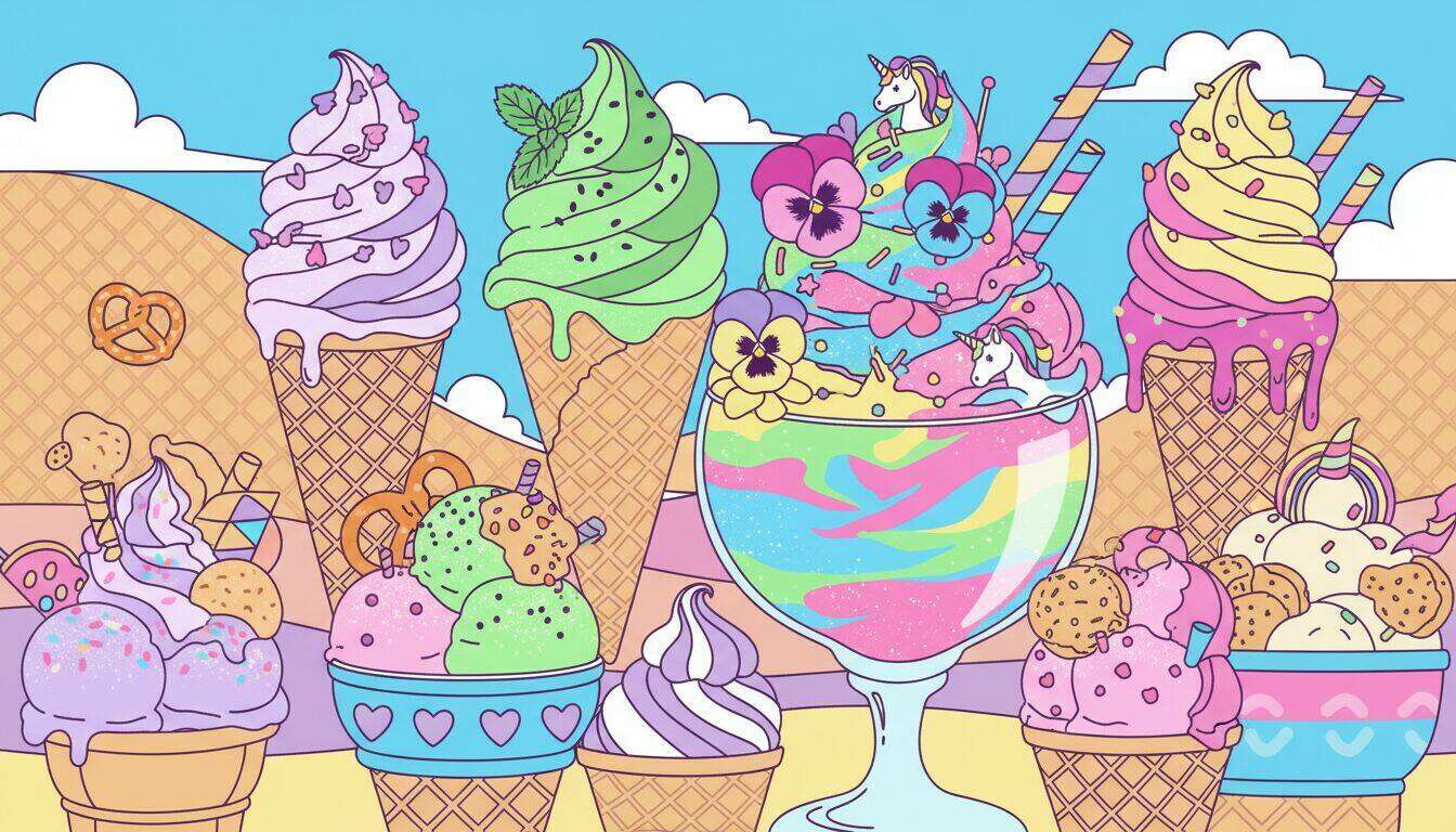 #CreativeIceCreamFlavorsDay illustration