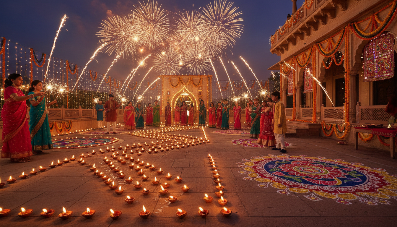 #Diwali illustration