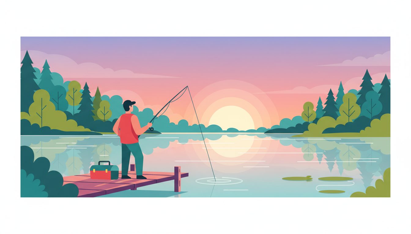 #GoFishingDay illustration
