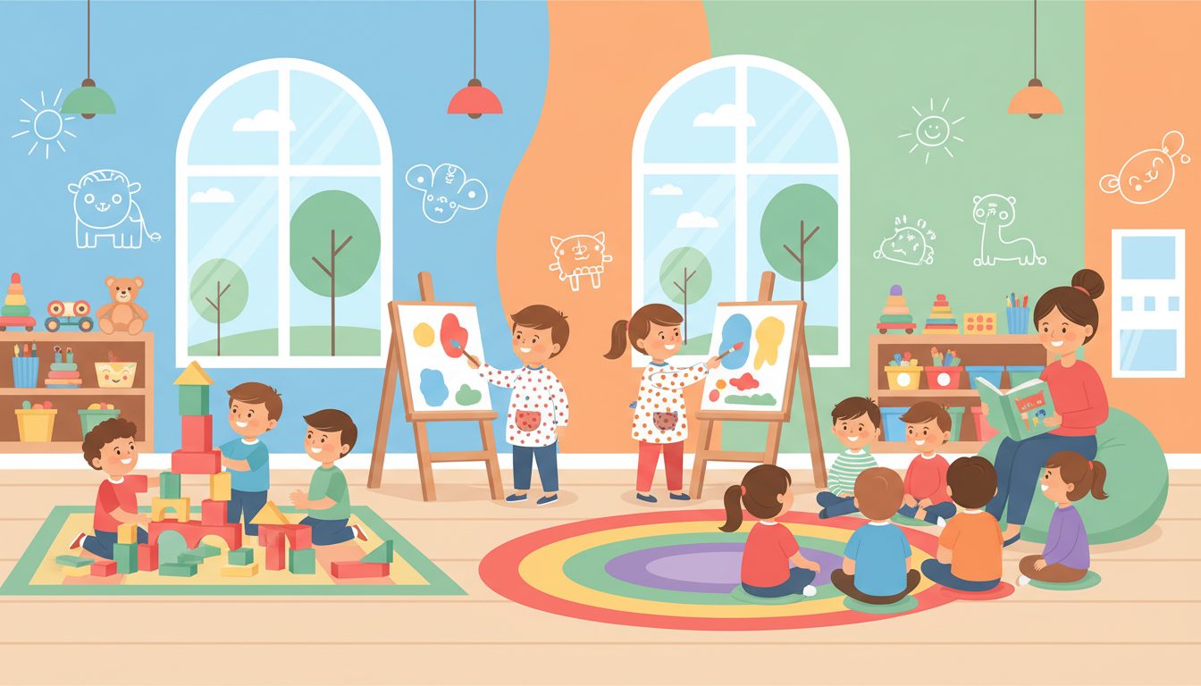 #KindergartenDay illustration