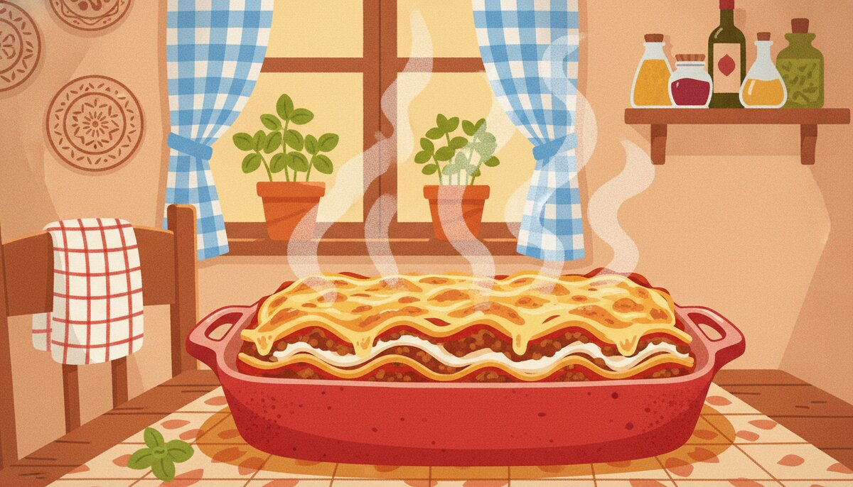 #LasagnaDay illustration
