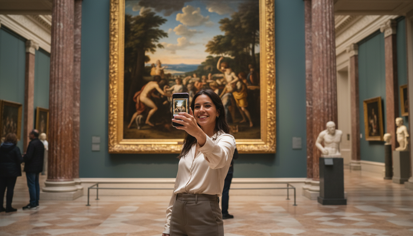 #MuseumSelfie illustration