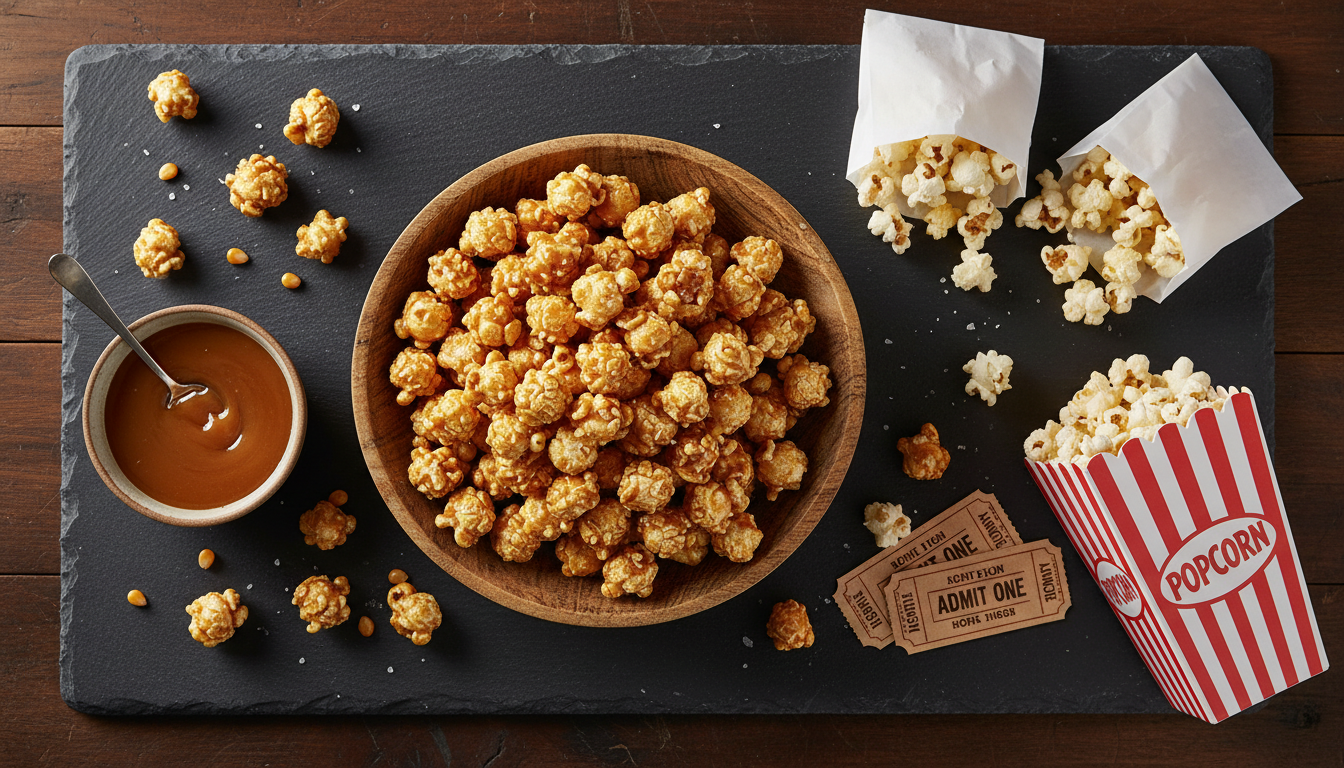 #CaramelPopcornDay illustration