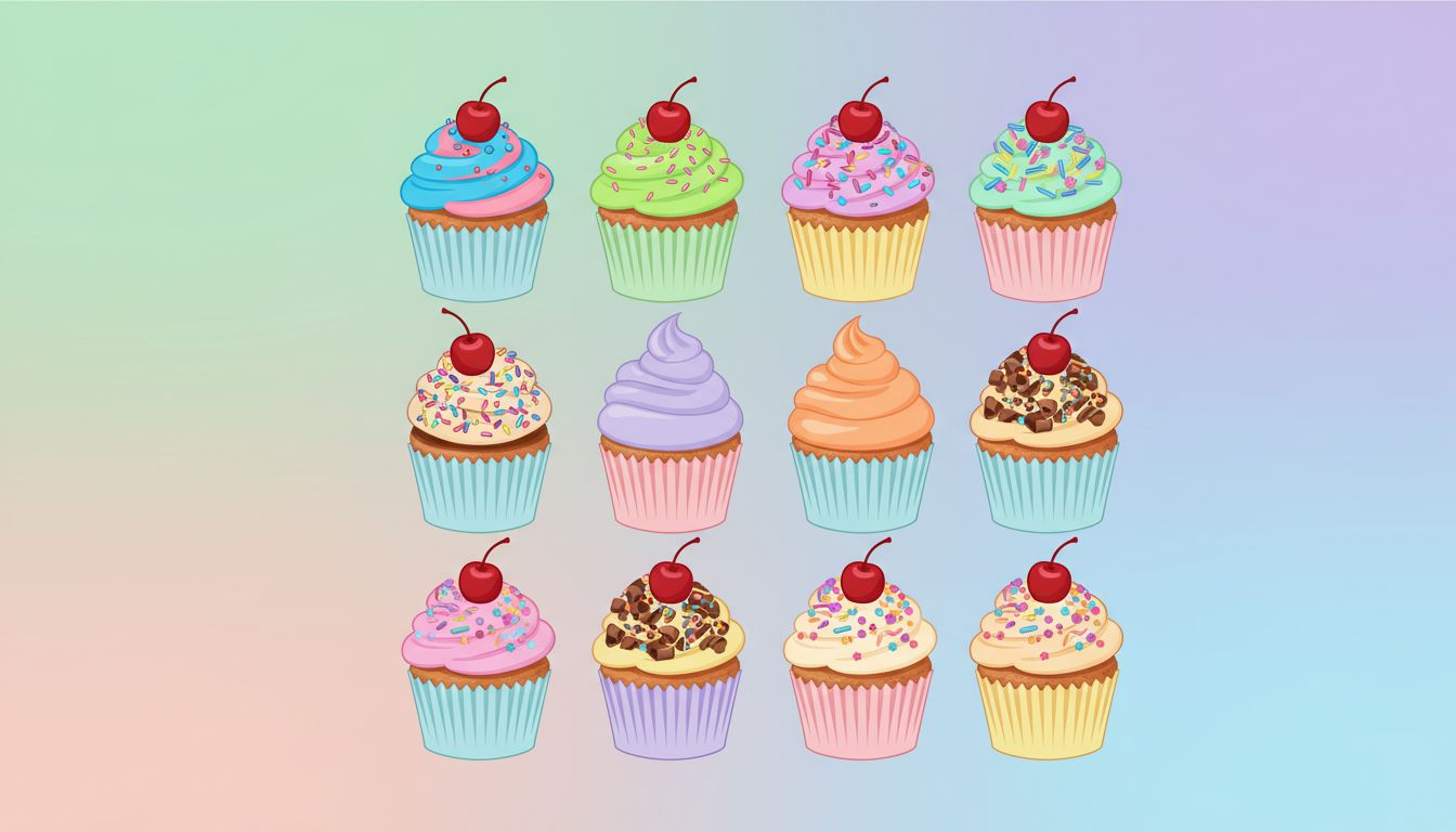 #NationalCupcakeDay illustration