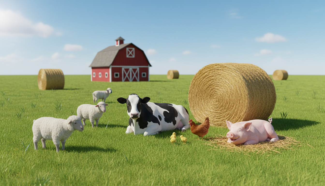 #FarmAnimalsDay illustration