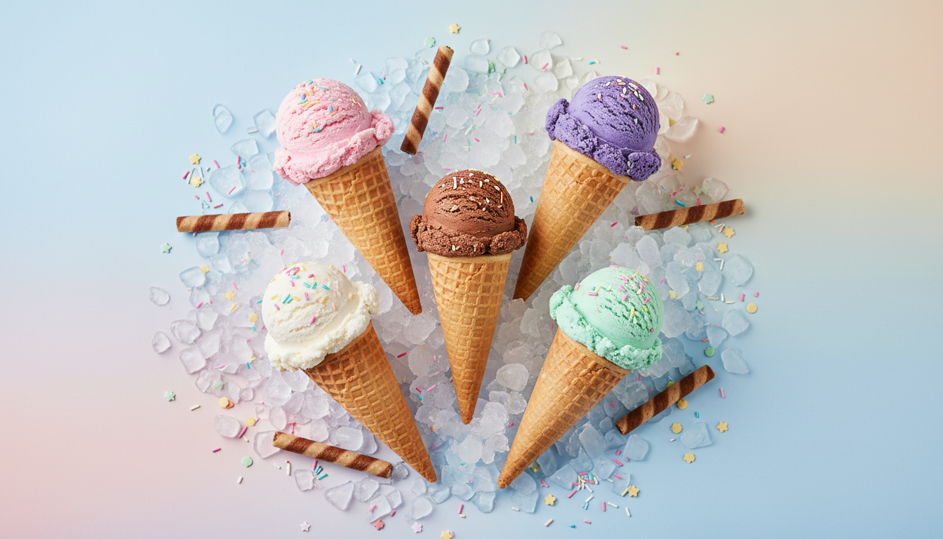 #NationalIceCreamDay illustration