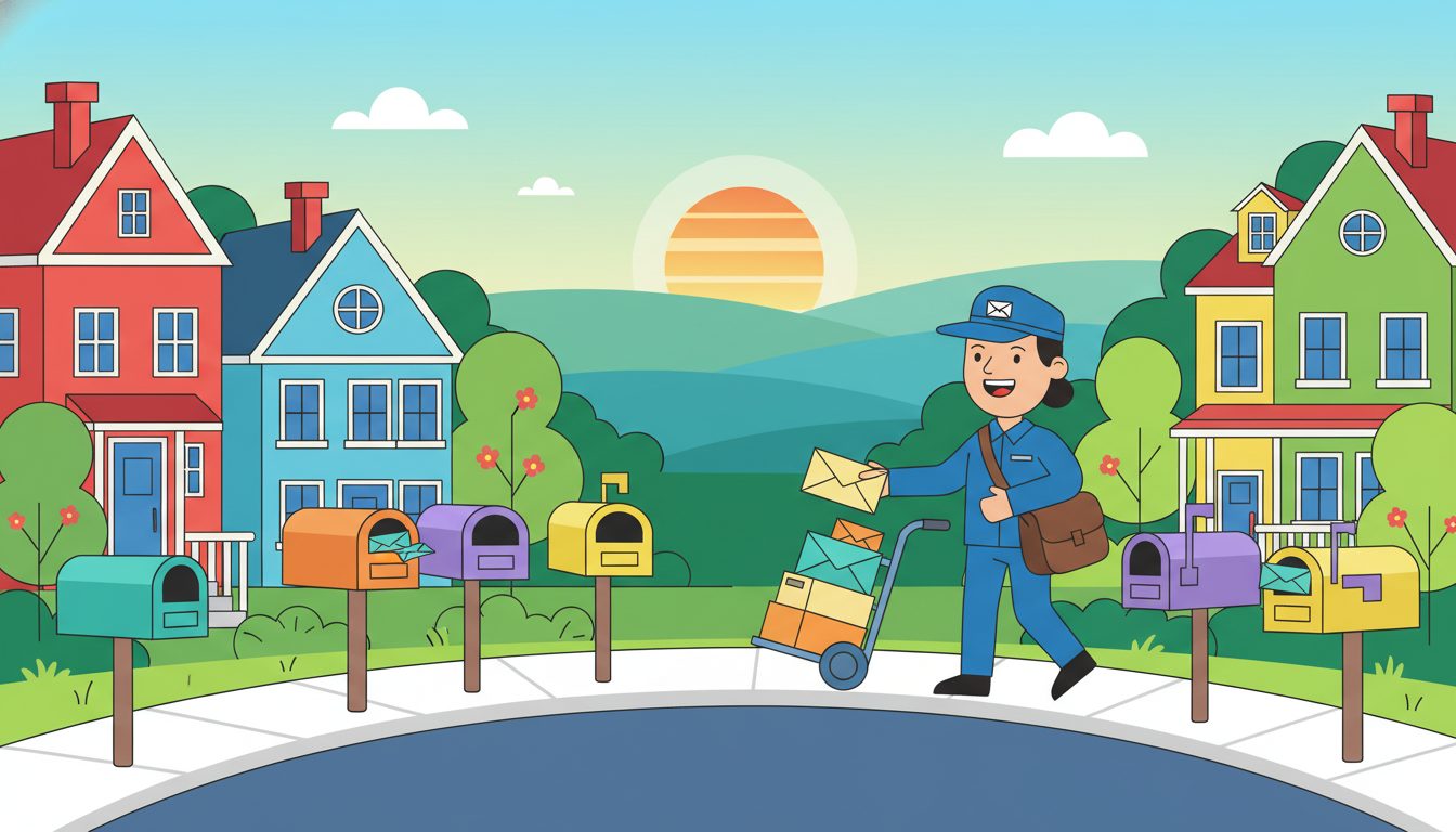 National Postal Worker Day illustration