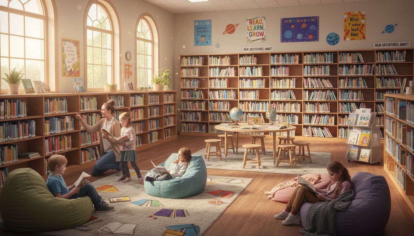 #NationalSchoolLibrarianDay illustration