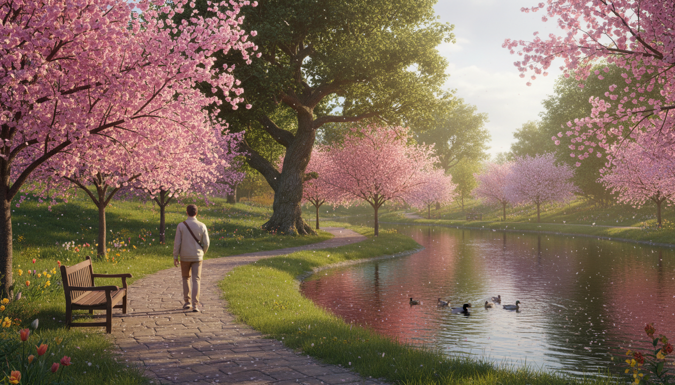 #NationalTakeAWalkInTheParkDay illustration