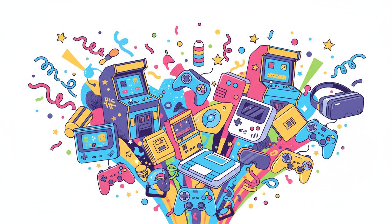 #NationalVideoGamesDay illustration