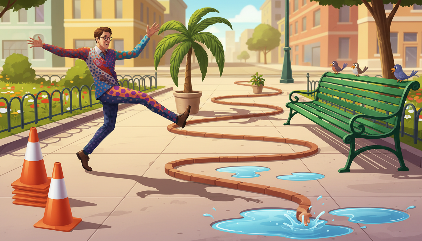 #NationalWalkAroundThingsDay illustration