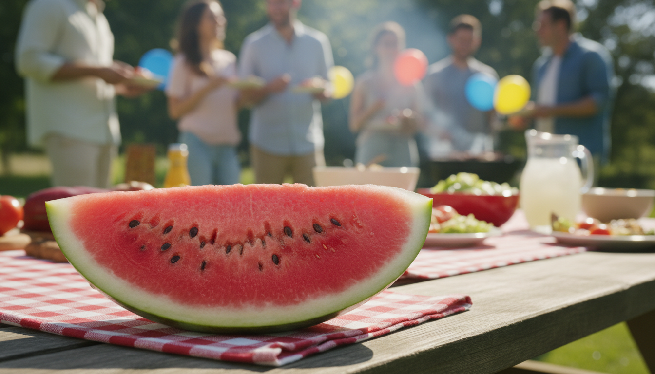 #NationalWatermelonDay illustration