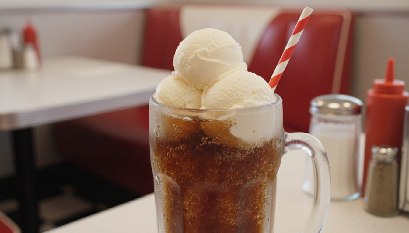 #NationalRootBeerFloatDay illustration