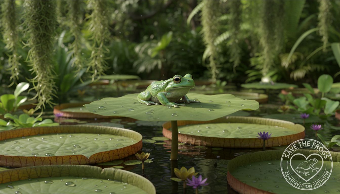 #SaveTheFrogs illustration