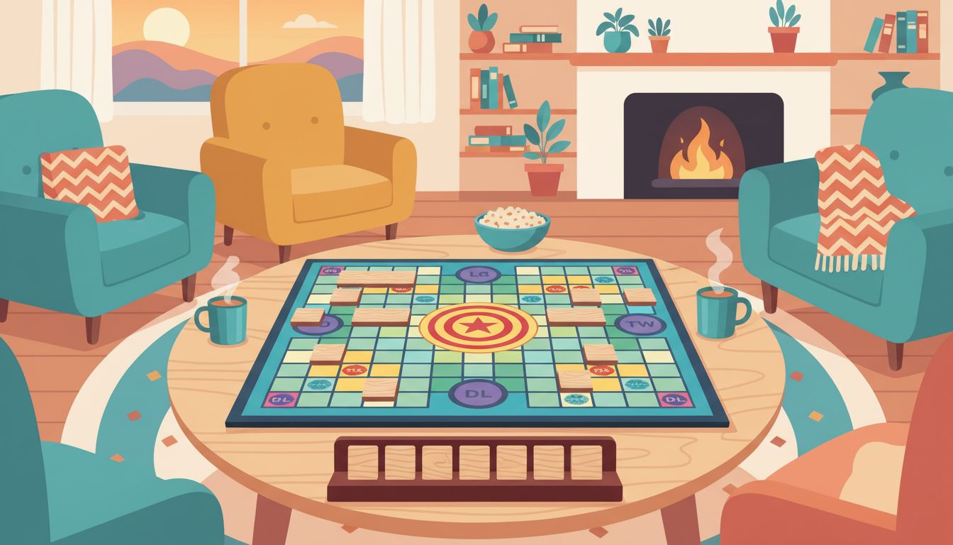 #NationalScrabbleDay illustration