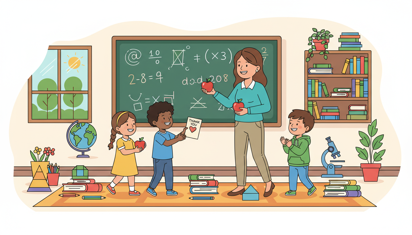 #ThankATeacher illustration