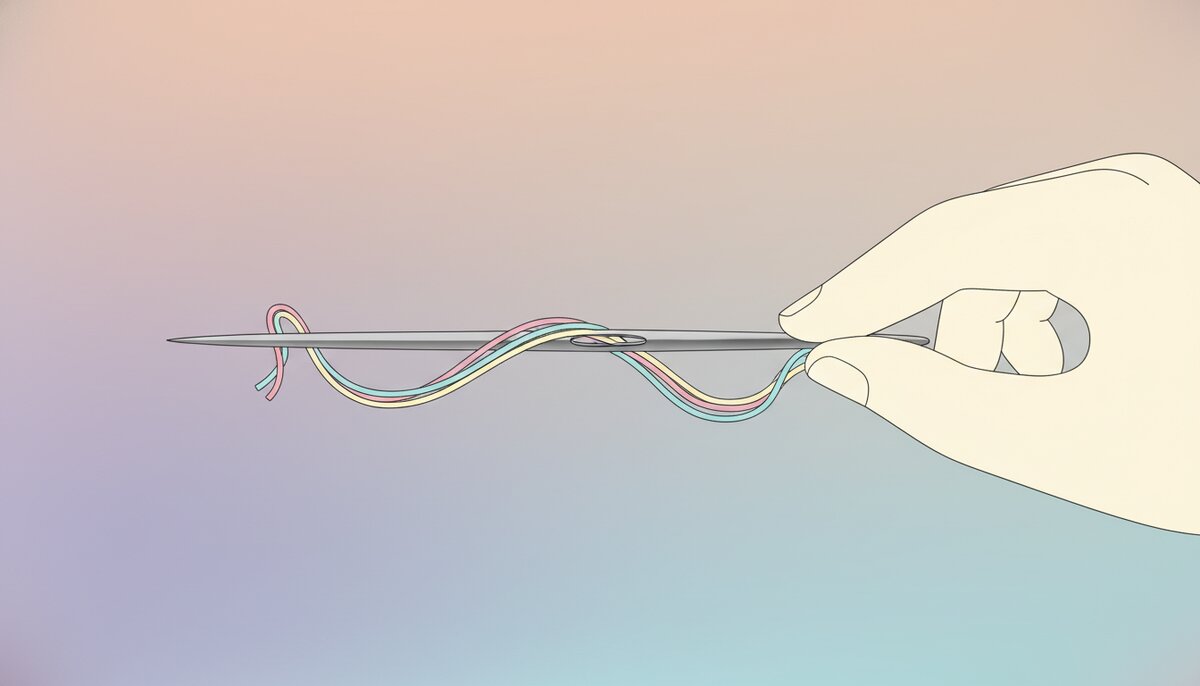 #NationalThreadTheNeedleDay illustration