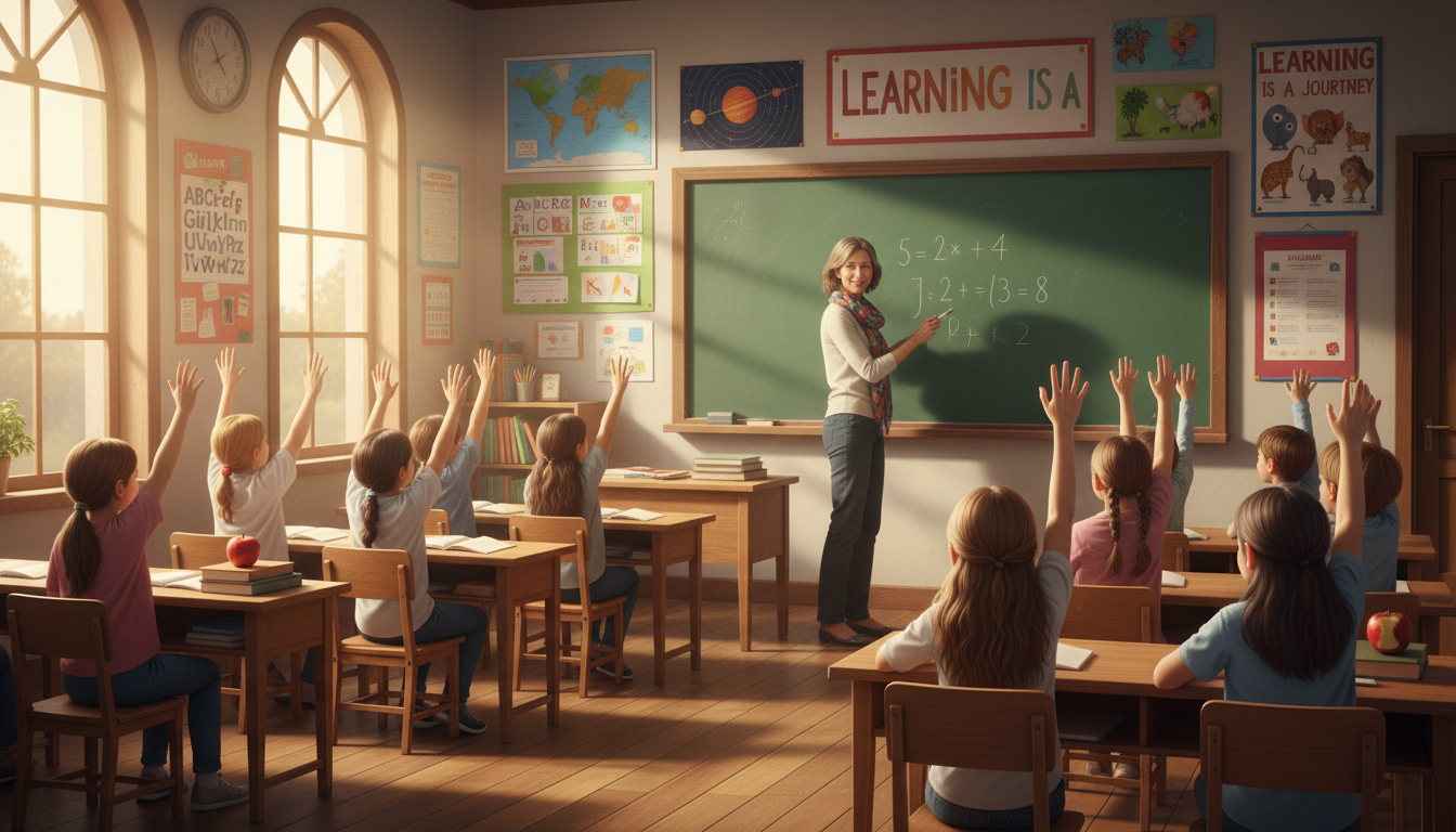 #WorldTeacherDay illustration